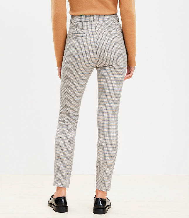 Petite Sutton Skinny Pants Plaid Bi-Stretch