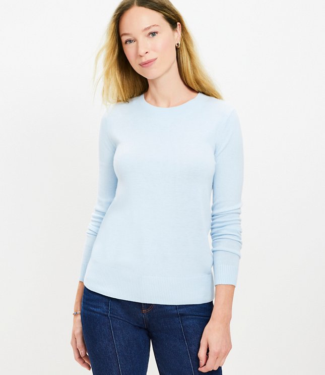 Petite Luxe Knit Sweater - Aqua Glaze