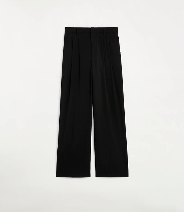 Tall LOFT Versa Seasonless Stretch Double Pleat Wide Leg Pant