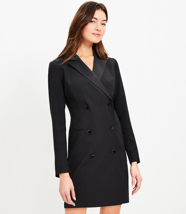 Petite Blazer Mini Pocket Dress