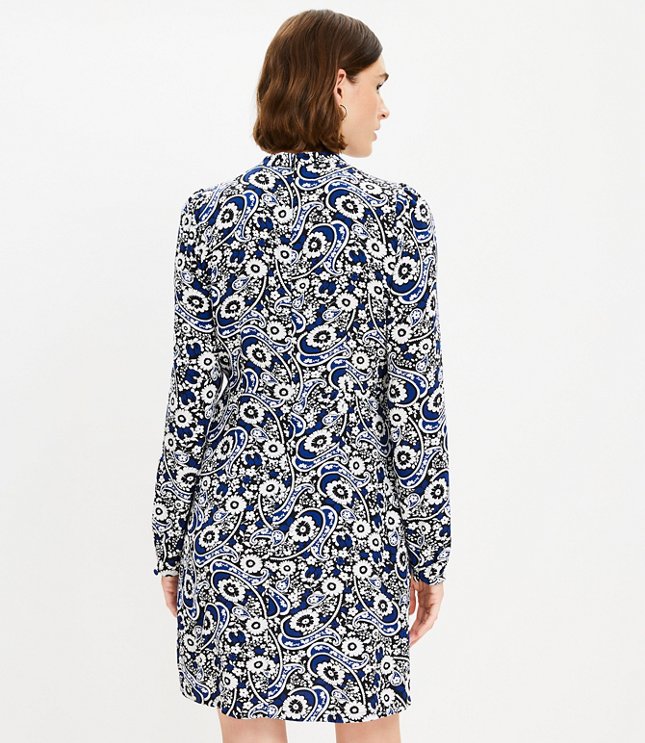 Tall Paisley Keyhole Shift Dress