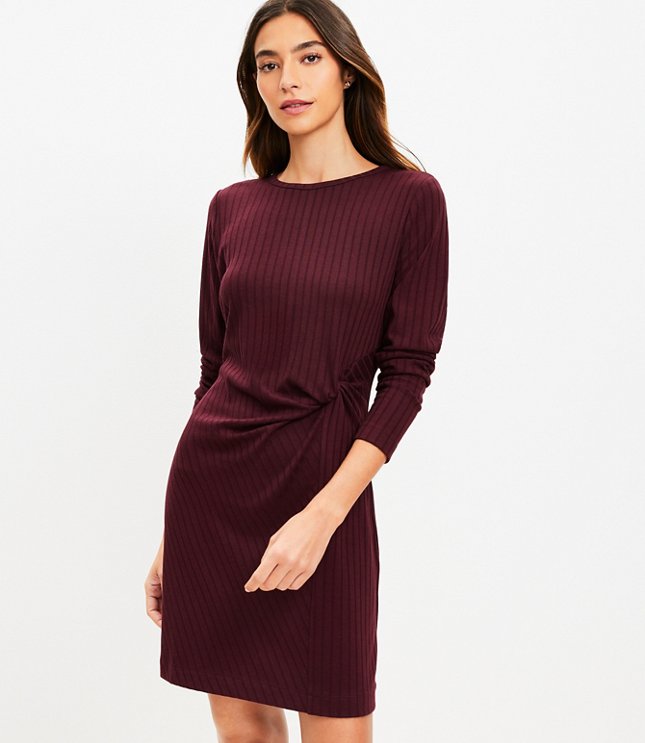 Petite Pocket Mini Sweater Shirtdress