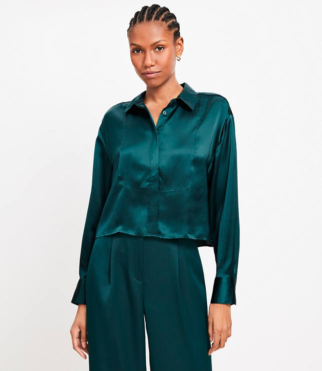 Satin Modern Bib Shirt