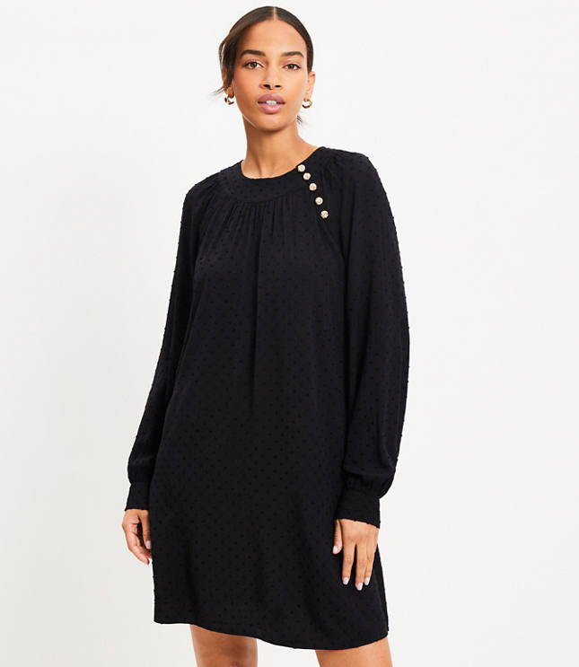 Petite Pocket Mini Sweater Shirtdress