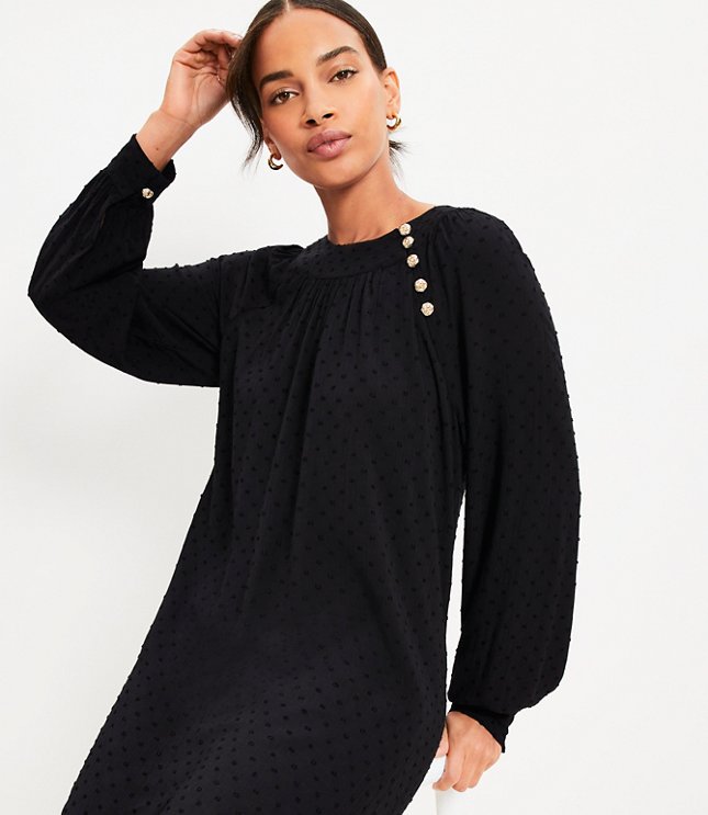 Petite Pocket Mini Sweater Shirtdress