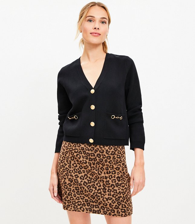 Petite Shimmer Tweed Cropped Shirt Jacket