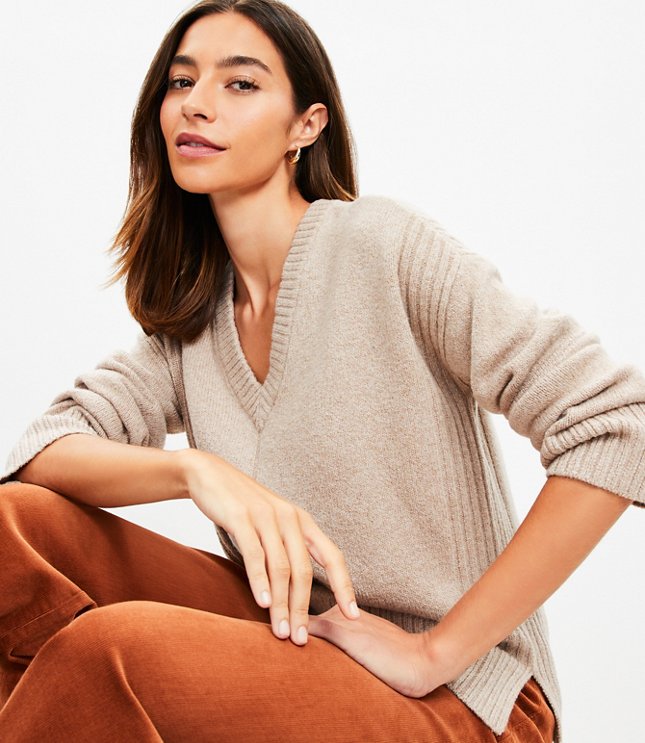 V-Neck Pocket Sweater