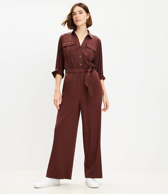 Drapey V-Neck Jumpsuit