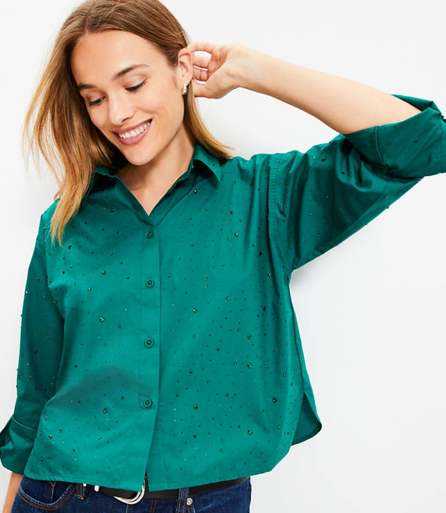 Sparkle Poplin Modern Shirt