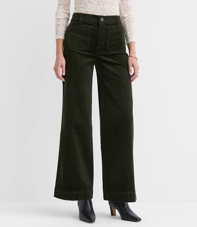 Palmer Wide Leg Pants in Brushed Corduroy