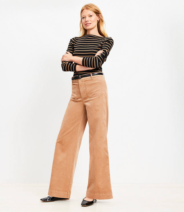 Palmer Wide Leg Pants in Brushed Corduroy carousel Product Image 1