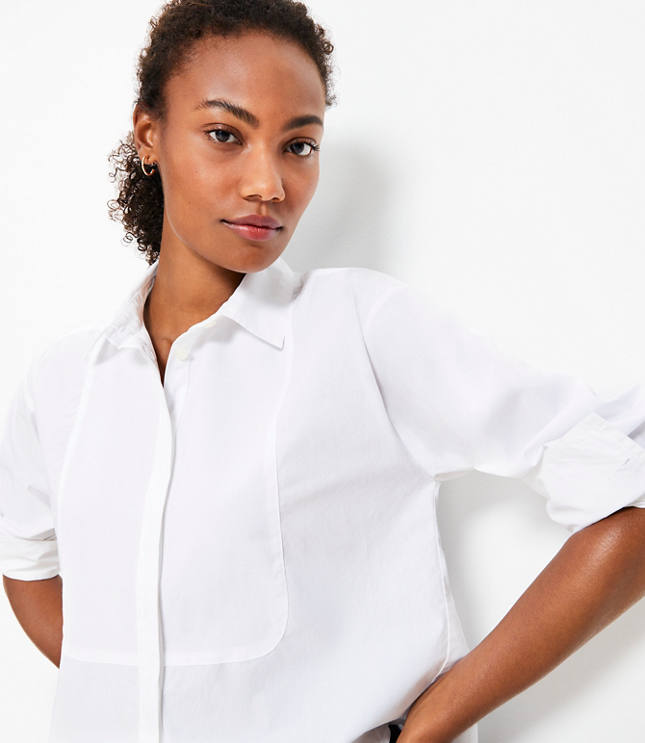 Poplin Modern Bib Shirt