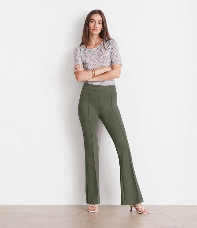 LOFT Versa Ponte Deluxe Flare Pants