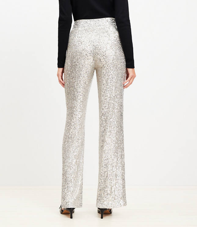 Sequin Straight Pants