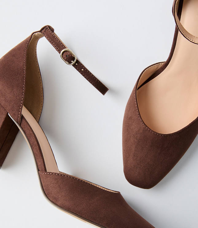 Ankle Strap Block Heels