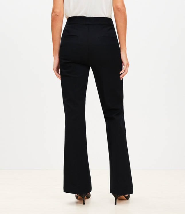 Petite Curvy Horsebit Sutton Flare Pants in Bi-Stretch