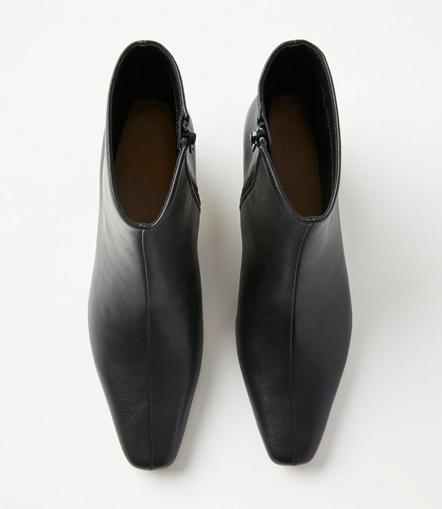 Squared Pointy Toe Booties