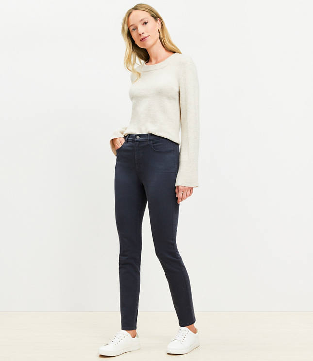 Petite Five Pocket Skinny Pants in Twill