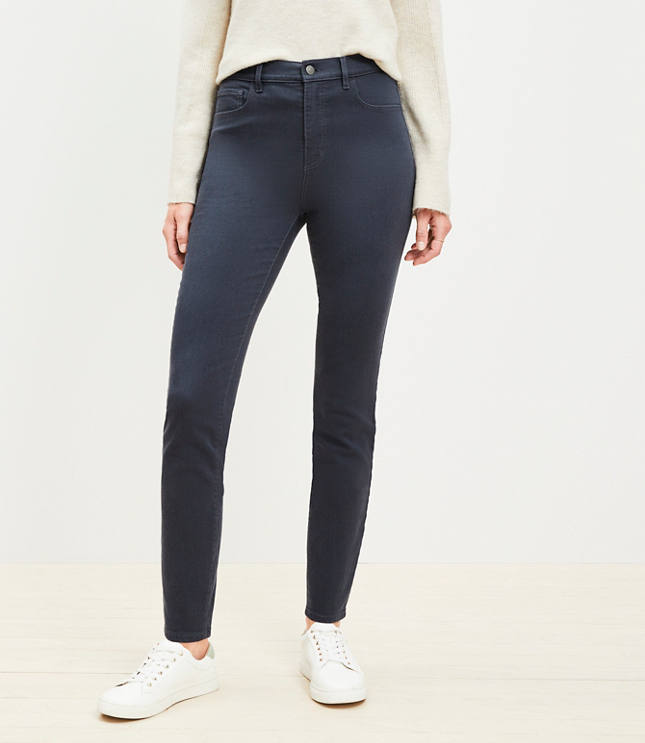 Petite Five Pocket Skinny Pants in Twill