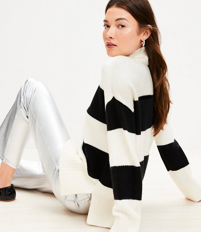 Turtleneck Poncho Sweater