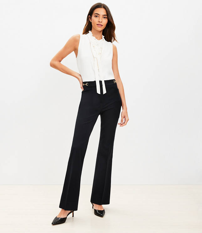 Tall Horsebit Sutton Flare Pants in Bi-Stretch