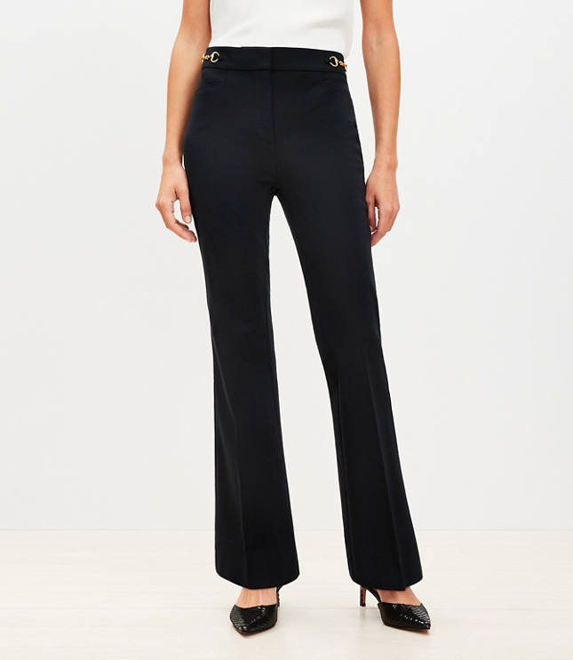 Tall Horsebit Sutton Flare Pants in Bi-Stretch