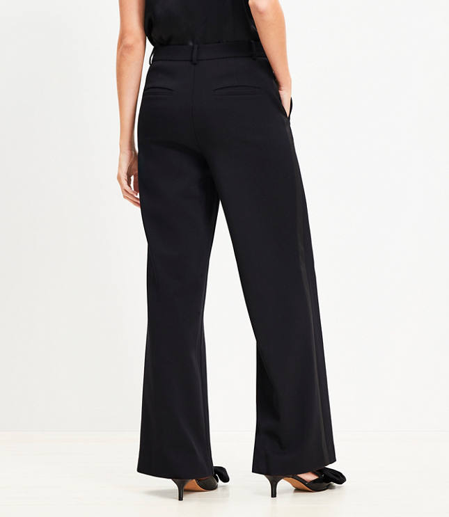 Clean Wide Leg Pants Tuxedo Stripe