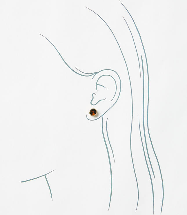 Tortoiseshell Print Stud Earring Set