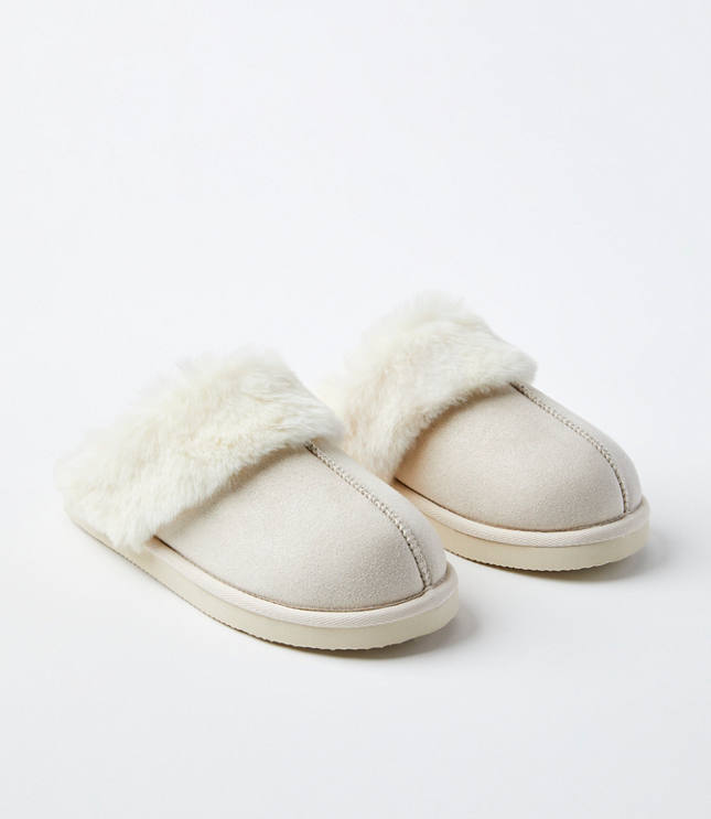 Faux Fur Lined Slippers