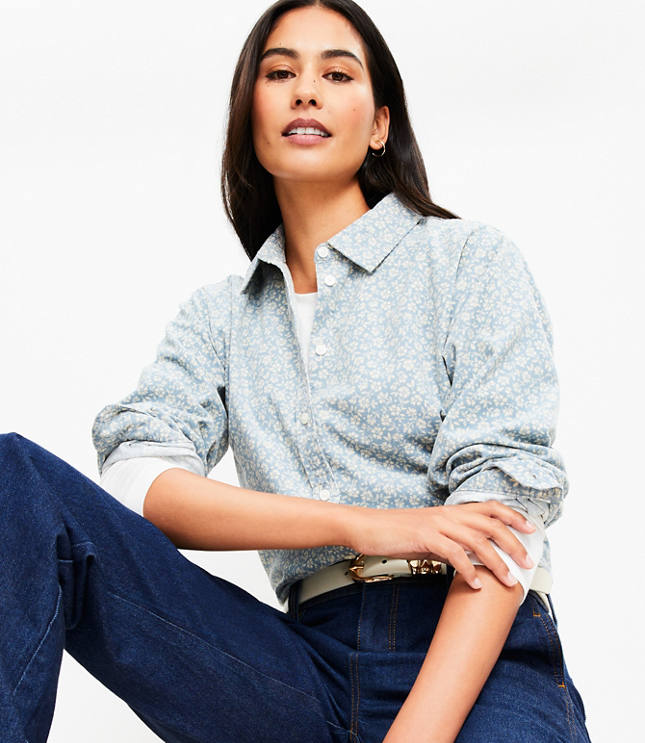 Cozy Floral Blouse