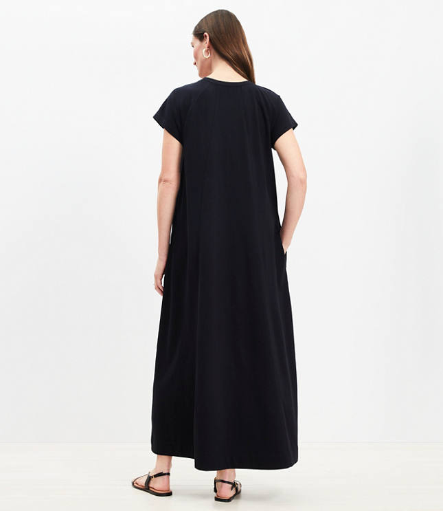 Seamed Maxi Pocket Dress