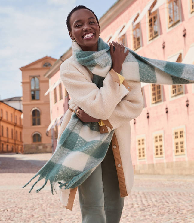 Plaid Blanket Scarf