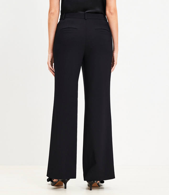 Curvy Clean Wide Leg Pants in Tuxedo Stripe