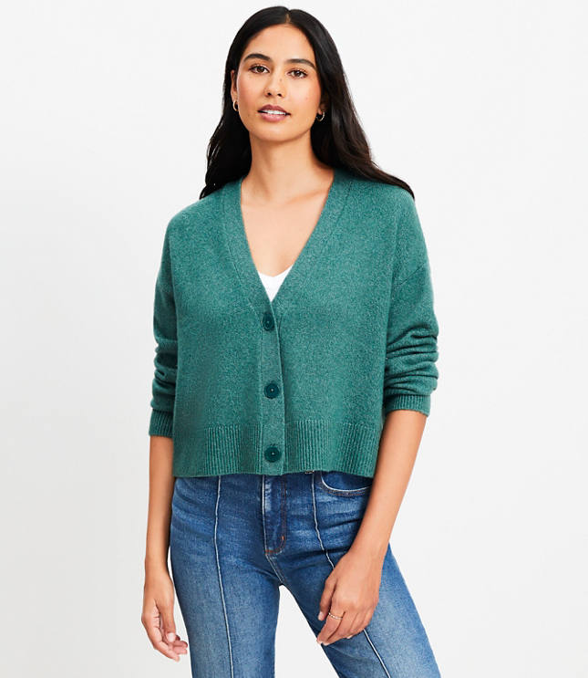 Petite Modern V-Neck Cardigan