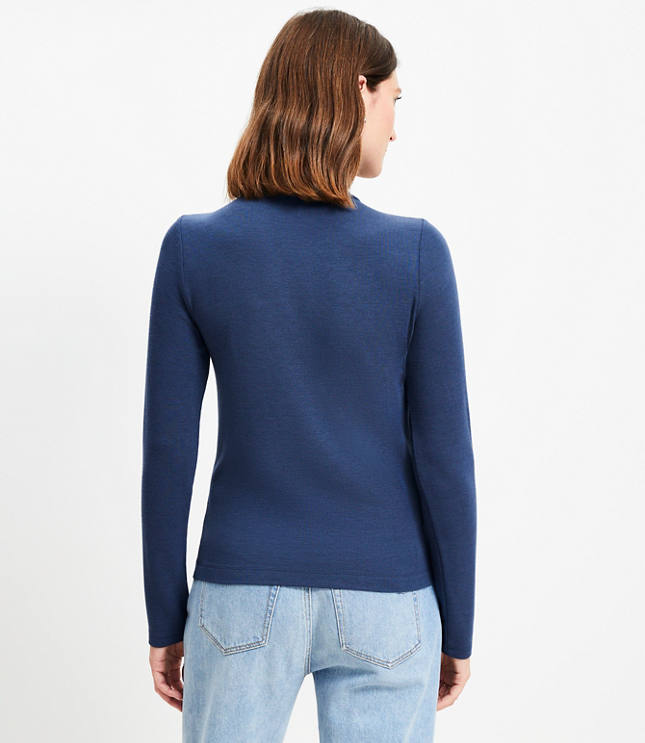 Petite Long Sleeve Mock Neck Top image number 2