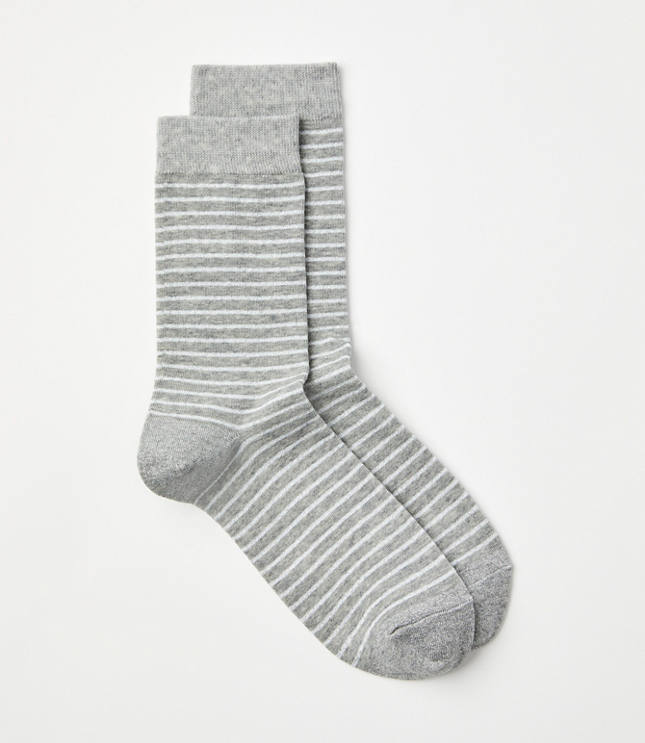 Shimmer Stripe Crew Socks