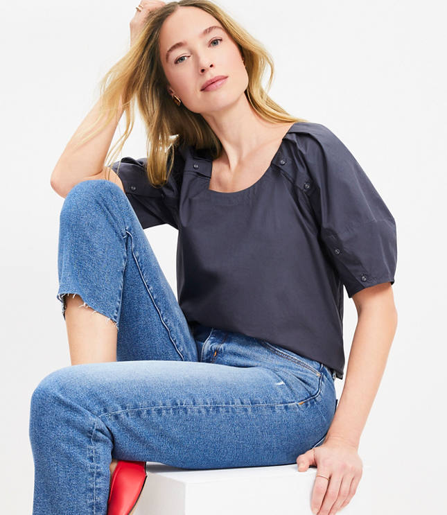 トップス Interlock Shirt Collar Half Sleeves Top Interlock Shirt Collar Half Sleeves Top（カーディガン