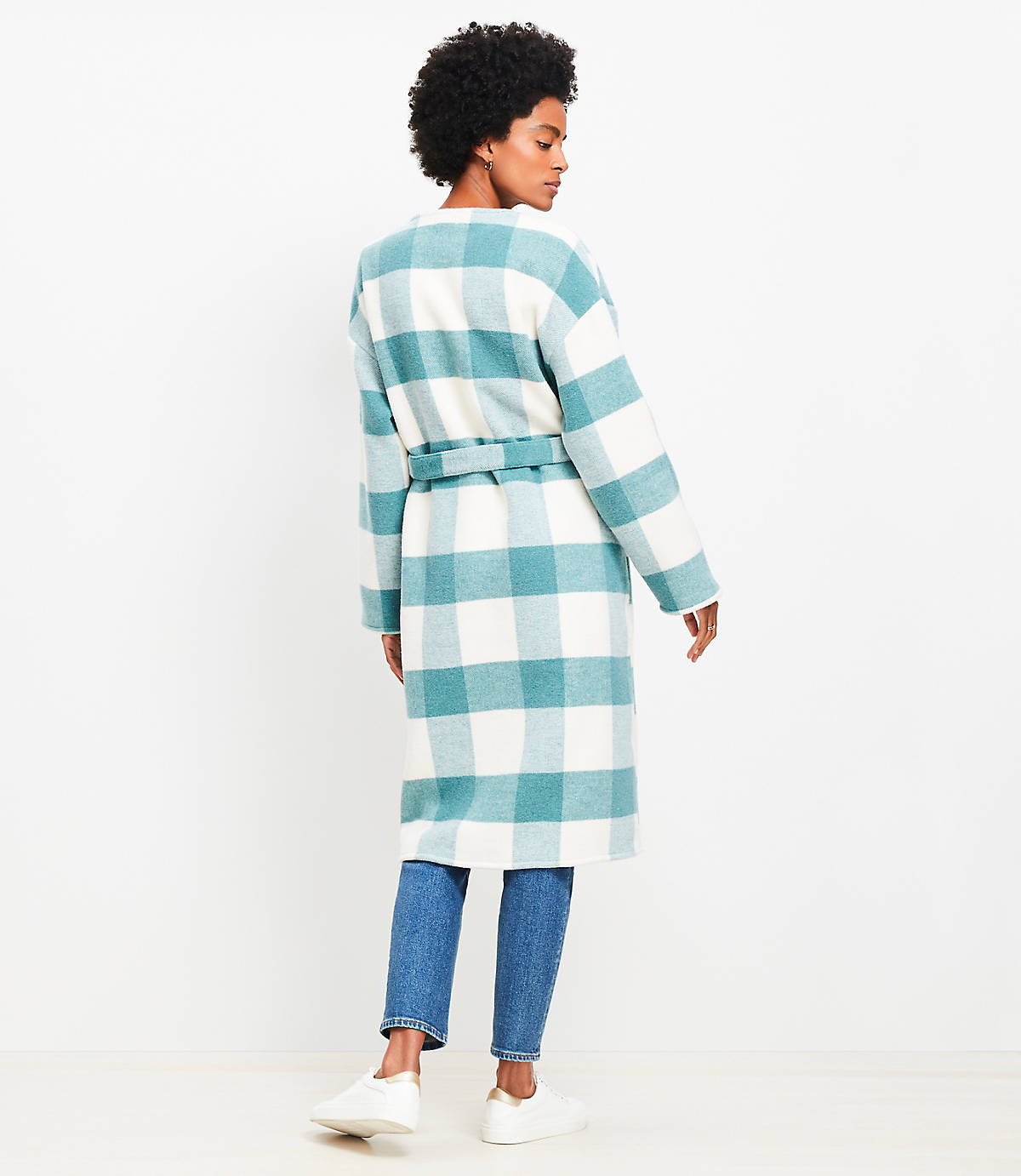 Plaid Belted Wrap Jacket Plaid Belted Wrap Jacket