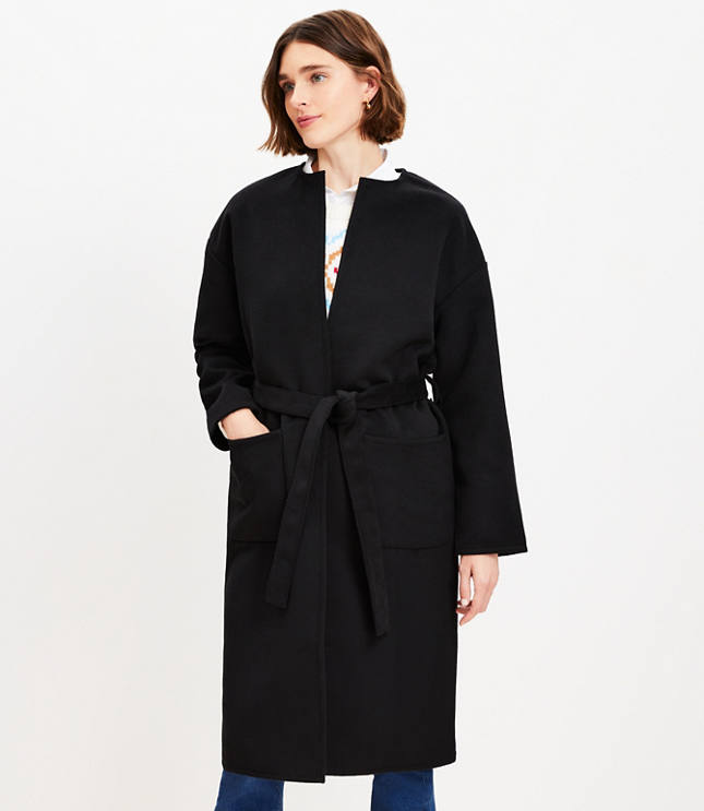 Loft Belted Pocket Wrap Jacket