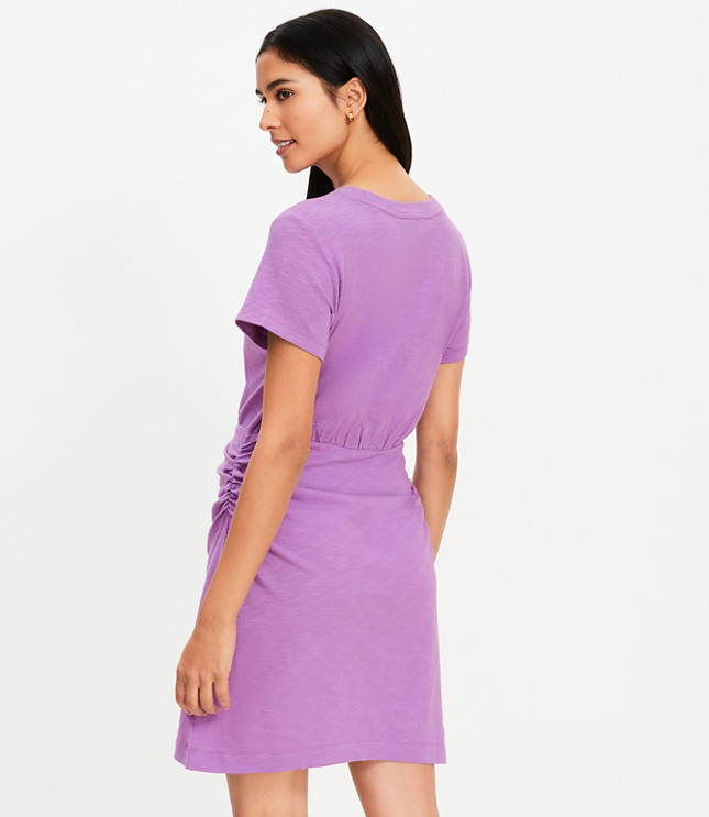 Ruched Mini Tee Dress