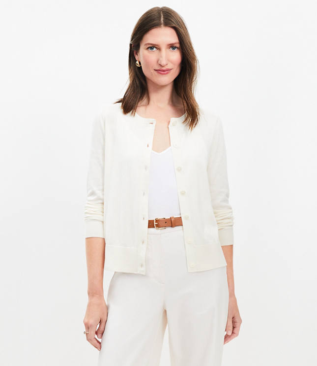 Modern Crew Neck Cardigan