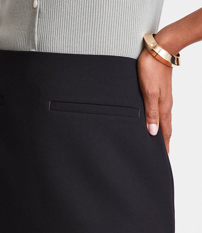 LOFT Versa Crepe Drape Mini Skirt