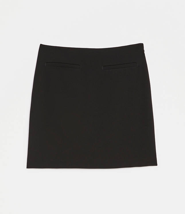LOFT Versa Crepe Drape Mini Skirt