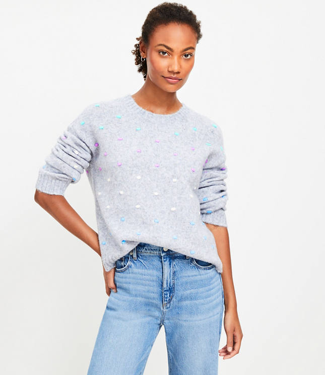 Multicolored Bobble Sweater