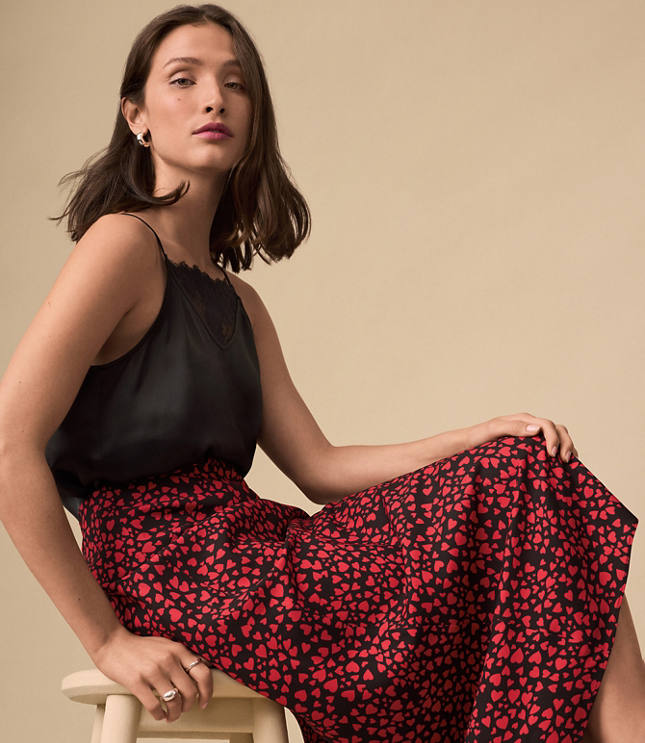 Heart Bias Midi Skirt