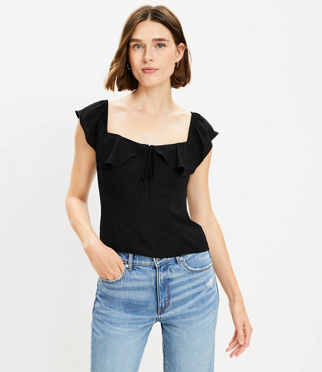 Bow Smocked Off The Shoulder Top