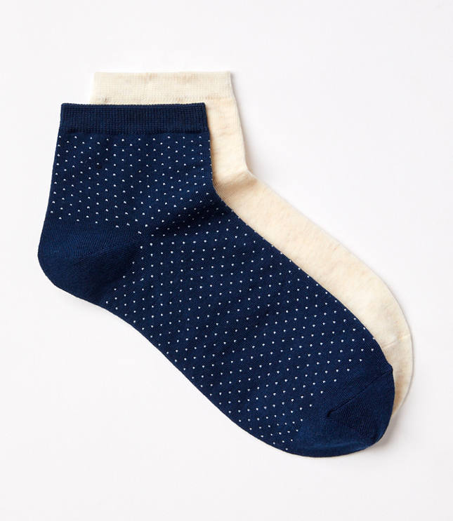 Dotted Ankle Sock Set