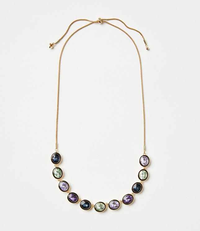 Enamel Sparkle Statement Necklace