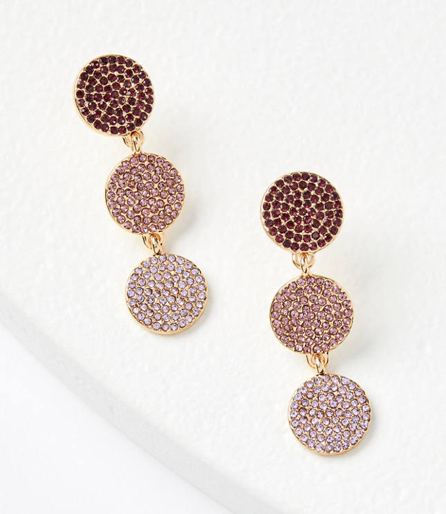 Triple Circle Drop Earrings