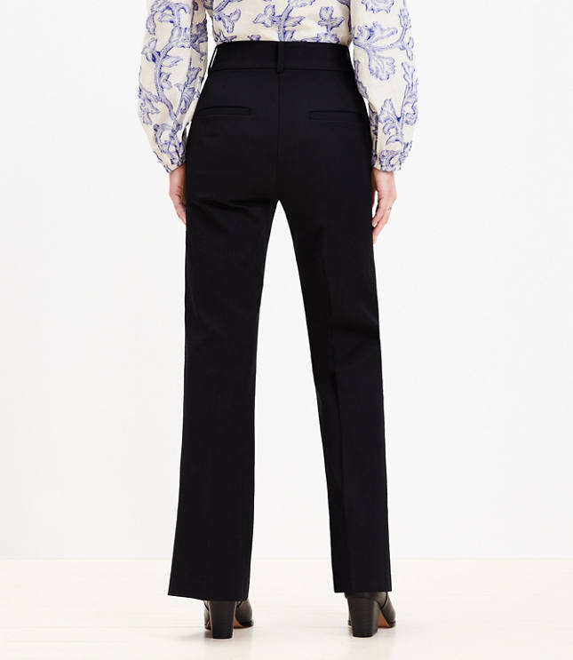 Curvy Pintucked Sutton Flare Pants in Bi-Stretch